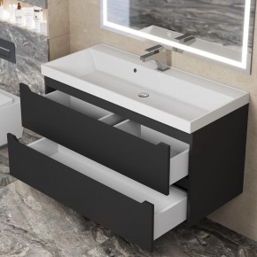 Тумба под раковину Uperwood Tanos 100 см, подвесная, черная матовая в Покачах - pokachi.mebel24.online | фото 10