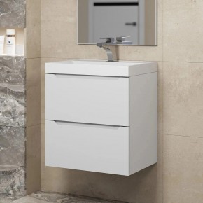 Тумба под раковину Uperwood Tanos 50 см, подвесная, белая матовая в Покачах - pokachi.mebel24.online | фото