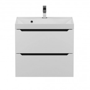 Тумба под раковину Uperwood Tanos 60 см, подвесная, белая/графит в Покачах - pokachi.mebel24.online | фото 8