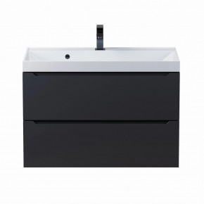 Тумба под раковину Uperwood Tanos 80 см, подвесная, черная матовая в Покачах - pokachi.mebel24.online | фото 8
