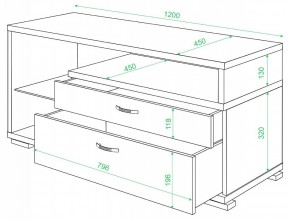 Тумба под ТВ Домино ТК-10М в Покачах - pokachi.mebel24.online | фото 2