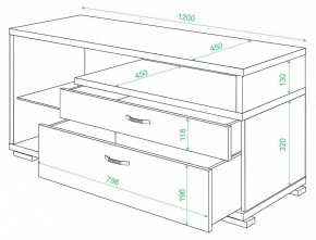 Тумба под ТВ Домино ТК-10М в Покачах - pokachi.mebel24.online | фото 2