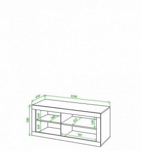 Тумба под ТВ Toivo Кон120 в Покачах - pokachi.mebel24.online | фото 2