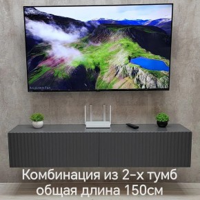 Тумба подвесная под ТВ LINES MTV1-MA 750 Темно-серый (Графит-M 10.1.25) в Покачах - pokachi.mebel24.online | фото 10