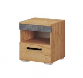 Тумба прикроватная Адель дуб крафт золотой/ателье светлое в Покачах - pokachi.mebel24.online | фото