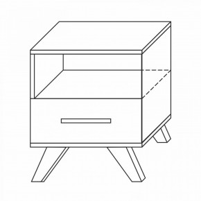 Тумба прикроватная Вега Скандинавия в Покачах - pokachi.mebel24.online | фото 1