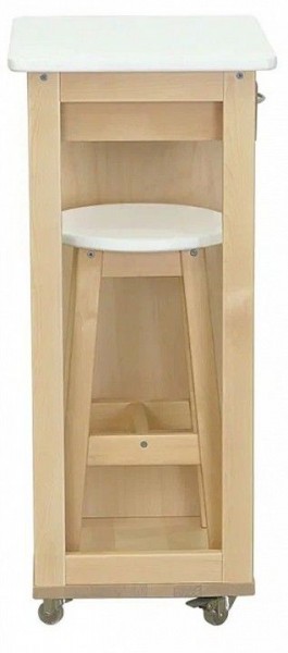 Тумба с табуретом Мебелик в Покачах - pokachi.mebel24.online | фото 2