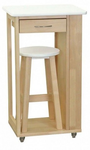 Тумба с табуретом Мебелик в Покачах - pokachi.mebel24.online | фото 7