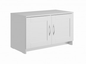 Тумба СИРИУС двухдверная низкая, цвет белый в Покачах - pokachi.mebel24.online | фото