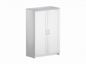 Тумба СИРИУС двухдверная высокая, цвет белый в Покачах - pokachi.mebel24.online | фото