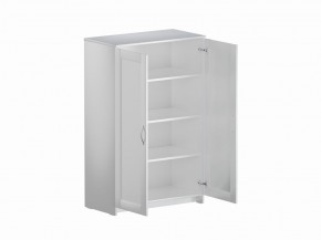 Тумба СИРИУС двухдверная высокая, цвет белый в Покачах - pokachi.mebel24.online | фото 3