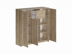 Тумба СИРИУС трехдверная с одним ящиком, цвет Дуб Сонома в Покачах - pokachi.mebel24.online | фото 2