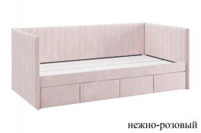 ТВИКС Кровать (софа) с ящиками 900 (нежно-розовый) в Покачах - pokachi.mebel24.online | фото
