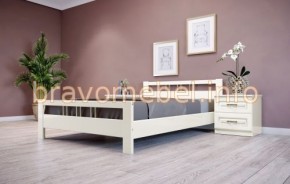 ВЕРОНИКА-3 Кровать из массива 1200 (Слоновая кость) в Покачах - pokachi.mebel24.online | фото