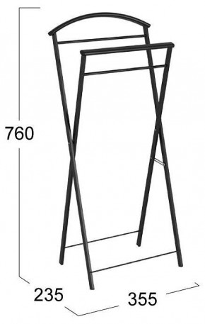 Вешалка для костюма Контур в Покачах - pokachi.mebel24.online | фото