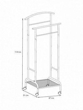 Вешалка для костюма Римини 2М в Покачах - pokachi.mebel24.online | фото 4