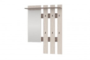 Вешалка с зеркалом ЛИРА (Бодега темный/светлый) в Покачах - pokachi.mebel24.online | фото