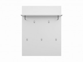 Вешалка СИРИУС настенная с полкой, цвет белый в Покачах - pokachi.mebel24.online | фото