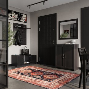 Вешалка СИРИУС настенная с полкой, цвет Дуб Венге в Покачах - pokachi.mebel24.online | фото 4