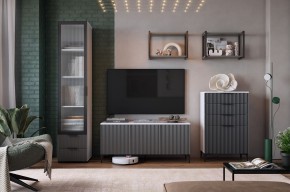 ЗЕФИР Гостиная К2 (белое дерево/черный муар) в Покачах - pokachi.mebel24.online | фото