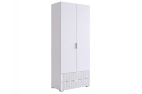 ЗЕФИР Шкаф двухдверный 120.01 (белый муар) в Покачах - pokachi.mebel24.online | фото