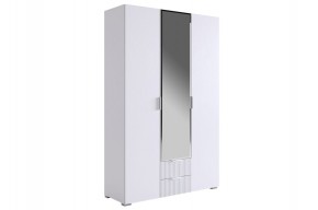 ЗЕФИР Шкаф трехдверный 109.02 (белый муар) в Покачах - pokachi.mebel24.online | фото